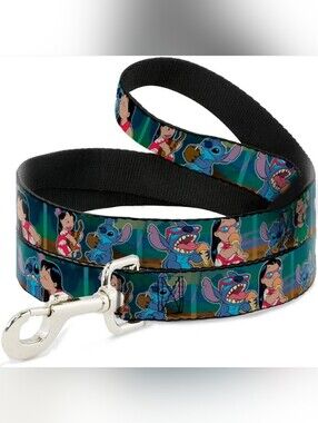 Buckle-Down 4ft Long Wide Dog Leash - Lilo and Stitch Disney Pet Leash